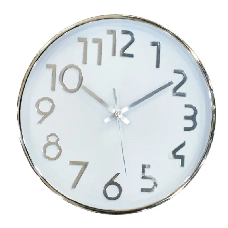 minimalist wall clock, 25 cm 10inch plastic frame, silent movement, Eco-friendly materials,perfect for Home: Bedroom, living room, kitchen