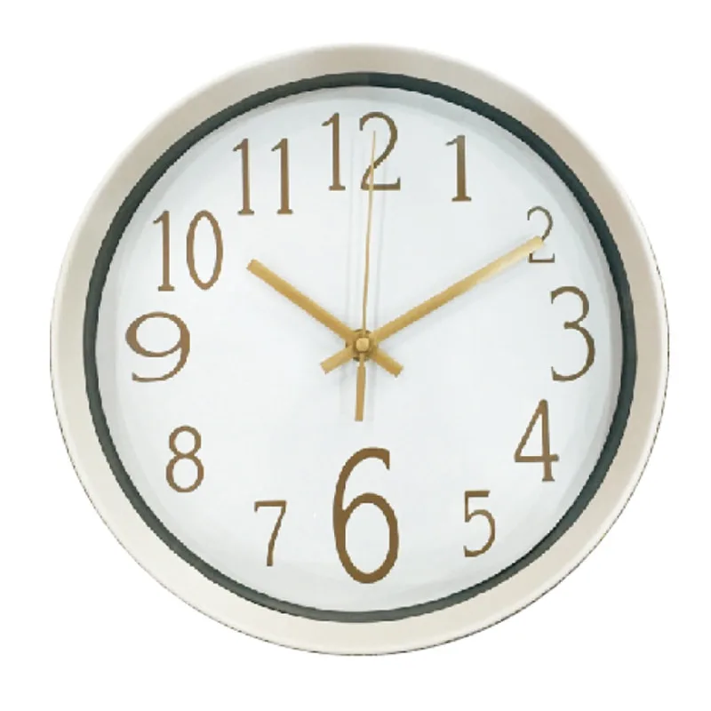 minimalist wall clock, 25 cm 10inch plastic frame, silent movement, Eco-friendly materials,perfect for Home: Bedroom, living room, kitchen