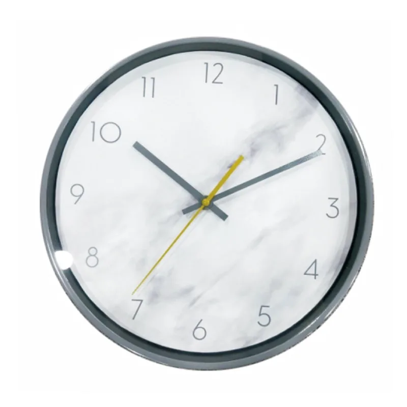 minimalist wall clock, 25 cm 10inch plastic frame, silent movement, Eco-friendly materials,perfect for Home: Bedroom, living room, kitchen