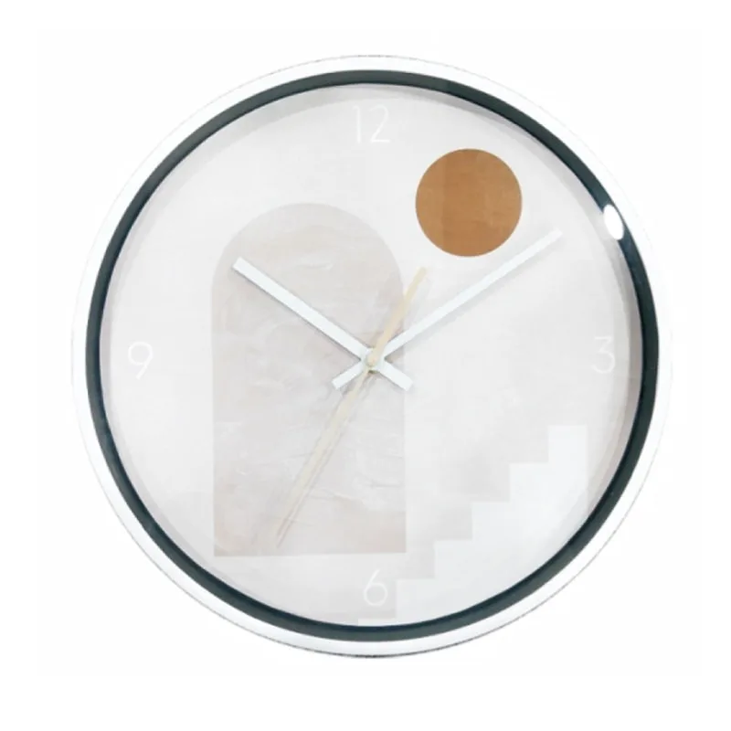 minimalist wall clock, 25 cm 10inch plastic frame, silent movement, Eco-friendly materials,perfect for Home: Bedroom, living room, kitchen