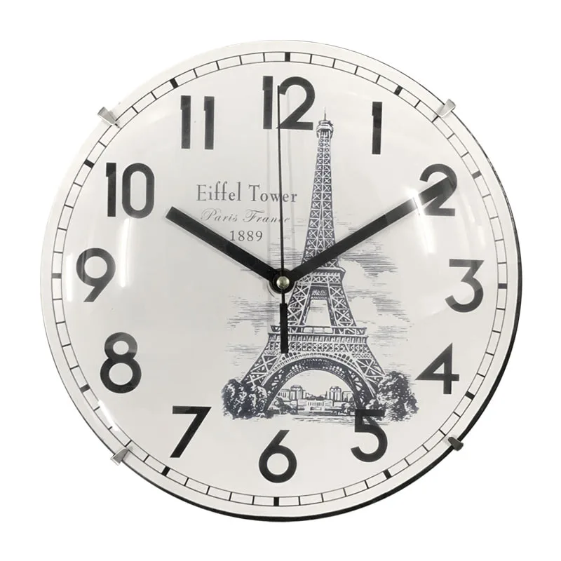 minimalist wall clock, 30 cm 12inch no-frame, silent movement, Eco-friendly materials,perfect for Home: Bedroom, living room, kitchen