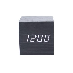 small-square-wooden-led-clock-brightness-adjustment-multiple-alarms-black-2-bizoe-watch