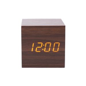 small-square-wooden-led-clock-brightness-adjustment-multiple-alarms-brown-1-bizoe-watch